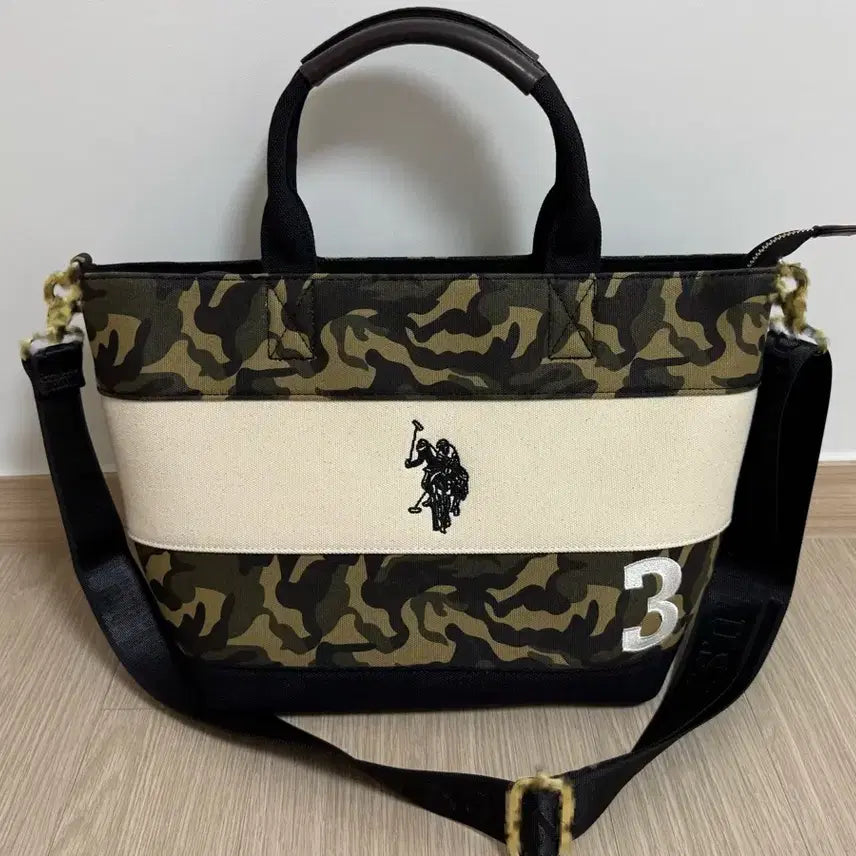 [BUNJANG] U.S. POLO ASSN. Camo Military Tote Bag Crossbody / 폴로 U.S. POLO ASSN. 카모 밀리터리 토트백 크로스백