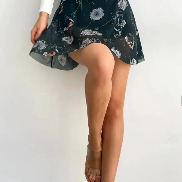 [BUNJANG] 100% Cotton Floral Skirt / 100% 면 플로럴 스커트