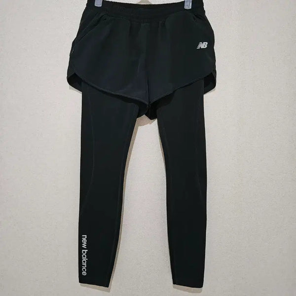 [BUNJANG] New Balance Women's 2-in-1 Shorts Leggings / 뉴발란스 여성 2 in 1 쇼츠 레깅스 블랙