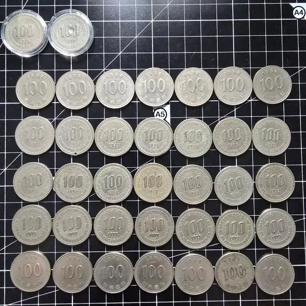 [BUNJANG] 100 Won Coin Collection (1970-1998) / 100주 (70-98년 모음)