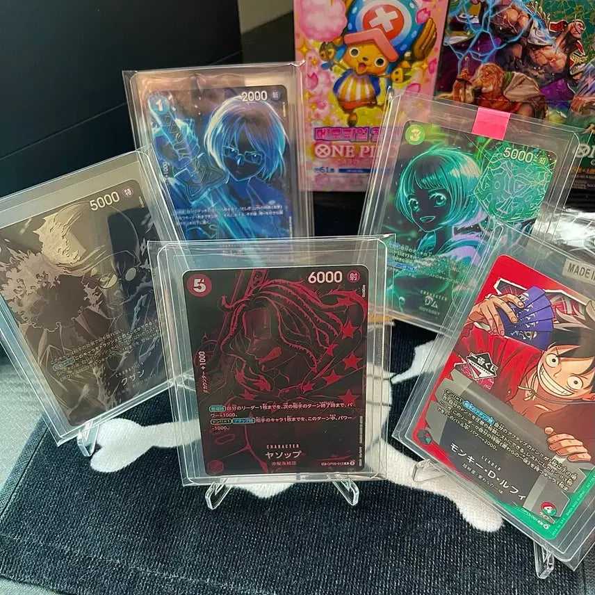 [BUNJANG] One Piece Card Game Japanese Version 12th Series SP Set (Yasopp, Tashigi, Kuzan, Rim) + Kuji Luffy Bundle / 원피스카드 12탄sp일판(야솝,타시기,쿠잔,리무) + 쿠지루피 일괄판매