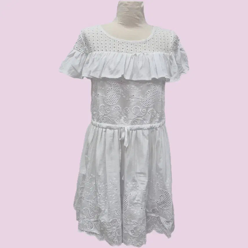 [BUNJANG] White Lace Dress New / 화이트 레이스 원피스(새상품)