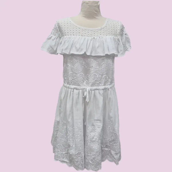 [BUNJANG] White Lace Dress New / 화이트 레이스 원피스(새상품)