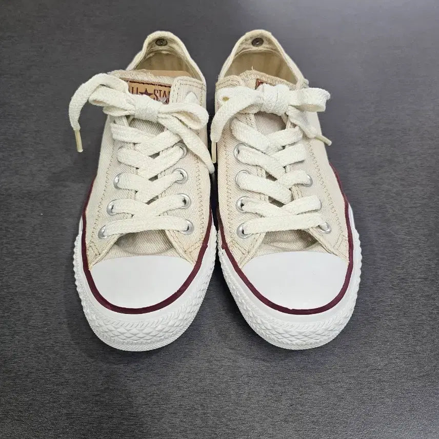 [BUNJANG] Converse Canvas Low-Top Sneakers Beige / 컨버스 캔버스 로우탑 스니커즈 베이지