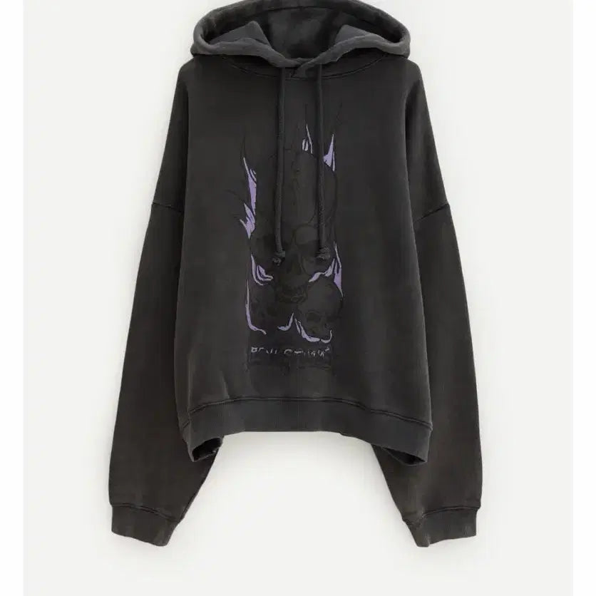 [BUNJANG] Acne Studios Faded Black Skull Hoodie / [M] 아크네 스튜디오 페이디드 블랙 스컬 후드