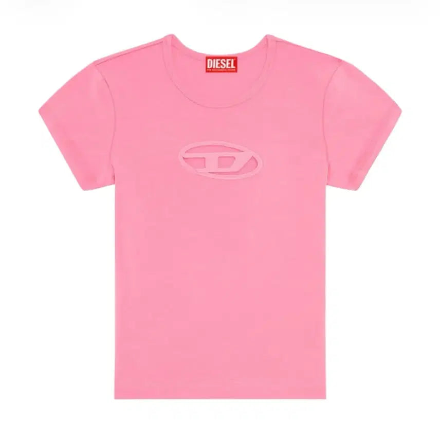 [BUNJANG] Diesel T-Angie Picaboo Logo T-Shirt Hot Pink XS / 디젤 / T-ANGIE 피카부 로고 티셔츠 핫 핑크 / XS