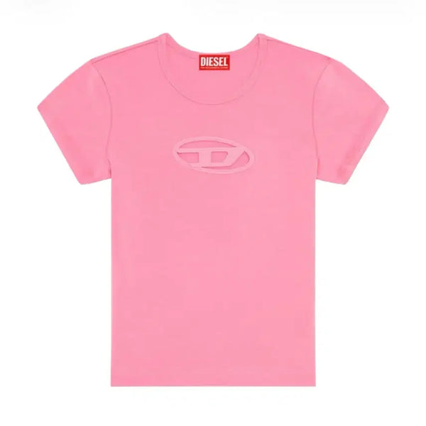 [BUNJANG] Diesel T-Angie Picaboo Logo T-Shirt Hot Pink XS / 디젤 / T-ANGIE 피카부 로고 티셔츠 핫 핑크 / XS