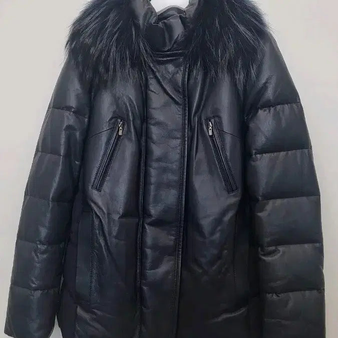 [BUNJANG] Jessi New York Genuine Leather Padded Jumper with Fur Collar / 제시뉴욕 퍼카라 양가죽 패딩점퍼 FF