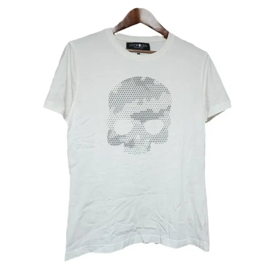 [BUNJANG] Hydrogen White Skull Head T-Shirt / 하이드로겐 화이트 스컬헤드 반팔티