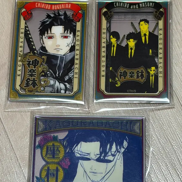 [BUNJANG] Kagurabachi Pub Mirror Acrylic Sticker Bundle Set (Chihiro, Samura) / 카구라바치 팝미러 아크릴 스티커 치히로 사무라 일괄