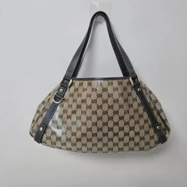 [BUNJANG] Gucci GG Canvas Shoulder Bag Brown / 구찌 GG 캔버스 숄더백 브라운(정품검수가능 상태아주좋아요)