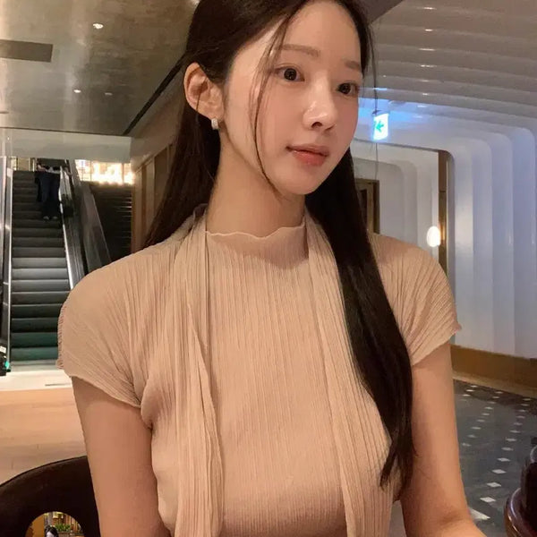 [BUNJANG] Maintenance Pleated Blouse / 메인트넌트 플리츠 블라우스
