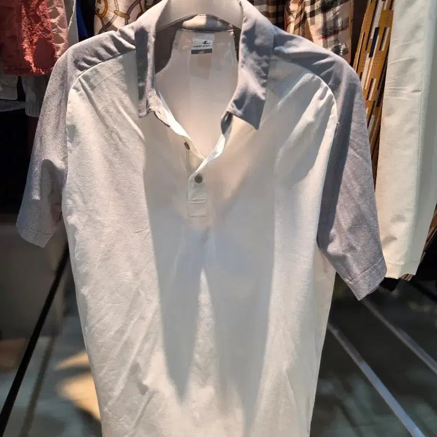 [BUNJANG] Lecaf Sports Short Sleeve Polo Shirt White / 르카프 스포츠 반팔 카라티 흰색