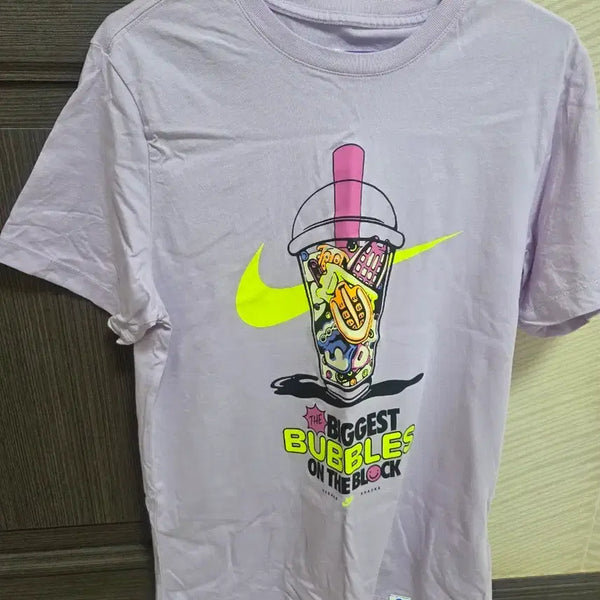 [BUNJANG] Nike Bubble Tea Short Sleeve T-Shirt Lavender / 나이키 버블티 반팔 티셔츠 라벤더
