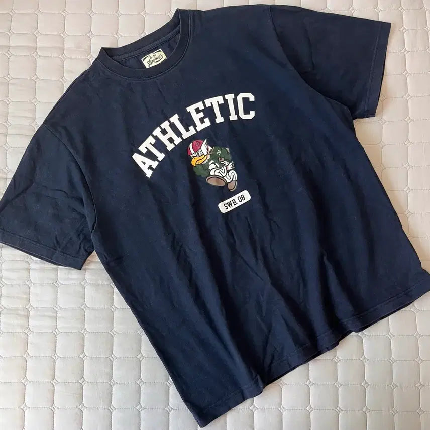 [BUNJANG] Beslow Slowboy Arch Logo T-Shirt Navy XL / XL) 비슬로우 슬로우보이 아치 로고 반팔 티셔츠 네이비