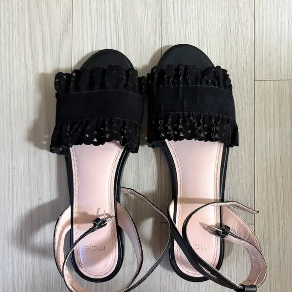 [BUNJANG] Maje Suede Frill Detail Heeled Sandals / 최종가) 정품) 마쥬 샌들 maje