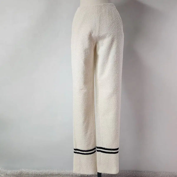 [BUNJANG] Maison Flaneur Boucle Wide Pants Ivory 38 / 한섬 정품 메종 플라네르 부클 와이드 팬츠 아이보리 38