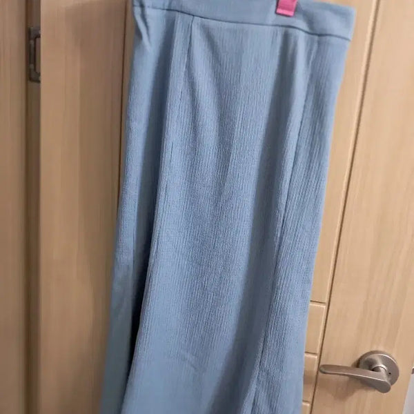[BUNJANG] Light Sky Blue Long Skirt / 연한 하늘색 롱 스커트