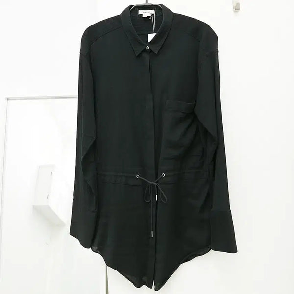 [BUNJANG] Helmut Lang Waist String Hidden Button Shirt / 헬무트랭 허리 스트링 히든버튼 셔츠