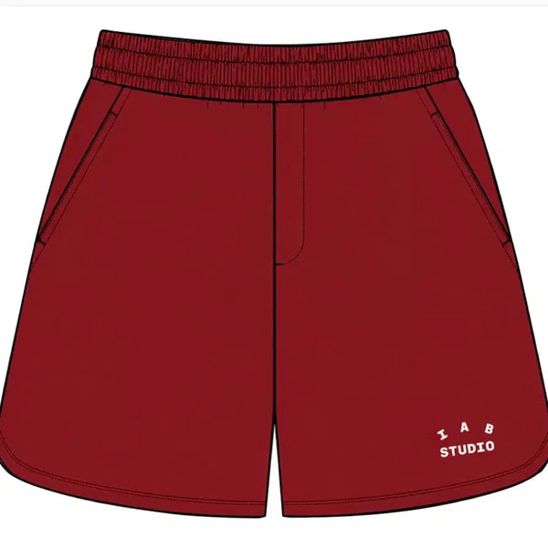 [BUNJANG] IAB Studio Burgundy Shorts S / 아이앱 스튜디오 아이앱 쇼츠 버건디 S 새상품