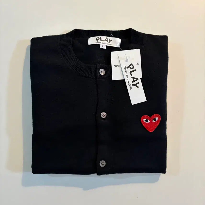 [BUNJANG] Comme des Garçons Women's Long Sleeve Cardigan (Black/Grey/Navy) / 꼼데가르송 여성용 긴팔가디건 (블랙/그레이/네이비)