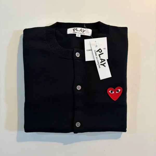 [BUNJANG] Comme des Garçons Women's Long Sleeve Cardigan (Black/Grey/Navy) / 꼼데가르송 여성용 긴팔가디건 (블랙/그레이/네이비)