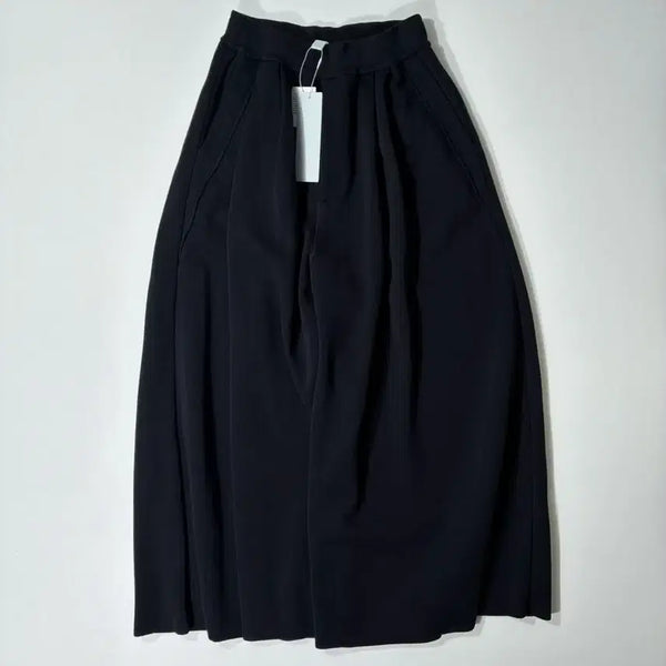[BUNJANG] CFCL TW Milan Rib Tucked Wide Pants Black Size 3 / CFCL TW 밀란 립 턱 와이드 팬츠 블랙 3사이즈