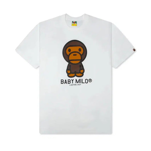 [BUNJANG] A Bathing Ape Baby Unisex Basic T-Shirt (Black/White) / 베이프 베이비 남여공용 기본반팔티 (블랙/화이트)