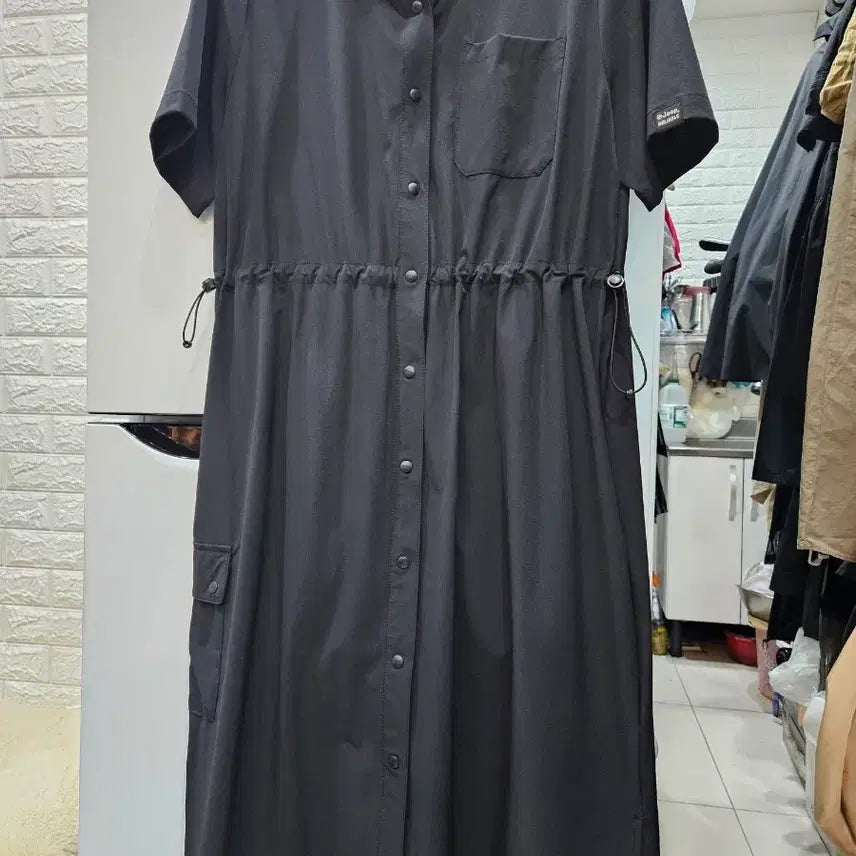 [BUNJANG] JEEP Black Shirt Dress / JEEP 블랙 셔츠 원피스 L