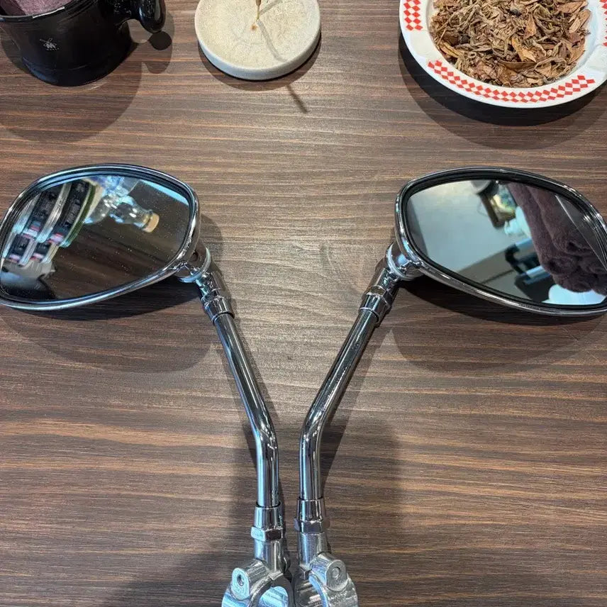 [BUNJANG] Mopedzbike Chrome Side Mirror Set (Left & Right) / 모페즈바이크 크롬사이드미러 양쪽