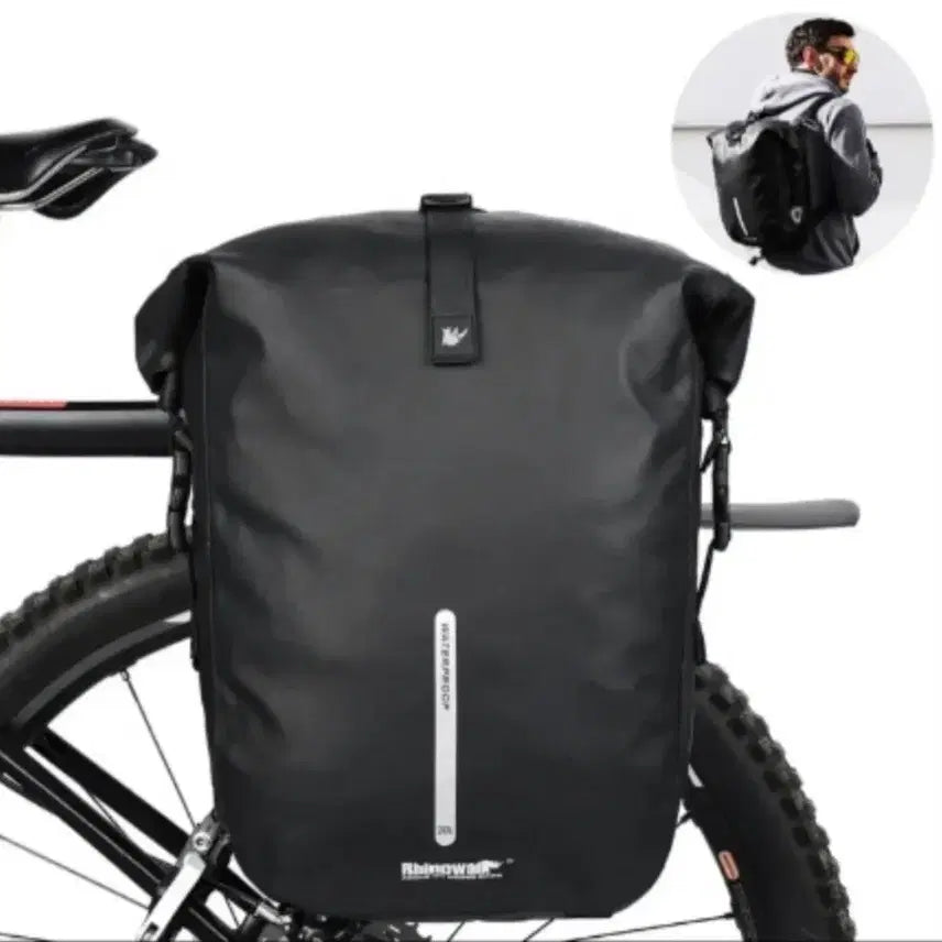 [BUNJANG] Rhino Work 20L Bicycle Pannier Bag with Backpack Functionality / 4$[새제품]자전거가방 자전거패니어가방 짐받이가방 백팩
