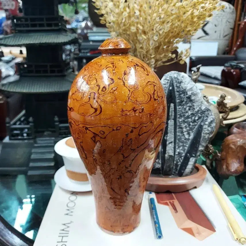 [BUNJANG] Chinese Interlocking Glaze Porcelain Vase / 연리문 중국도자기