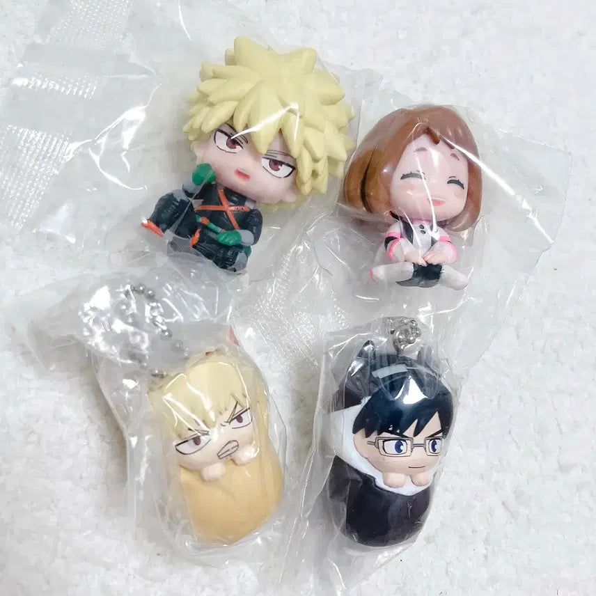 [BUNJANG] My Hero Academia Bakugo & Uraraka Swarasetai Dolls + Podagi Gacha Bundle Set / 히로아카 바쿠고, 우라라카 스와라세타이 + 포대기 가챠 일괄