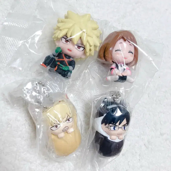 [BUNJANG] My Hero Academia Bakugo & Uraraka Swarasetai Dolls + Podagi Gacha Bundle Set / 히로아카 바쿠고, 우라라카 스와라세타이 + 포대기 가챠 일괄