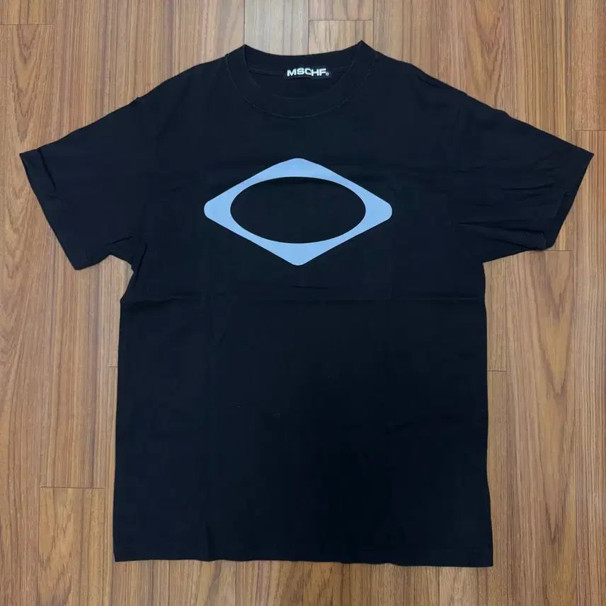 [BUNJANG] Mischief Rhombus Basic T-shirt (Black) / 미스치프 롬버스 베이직 티셔츠(블랙) m