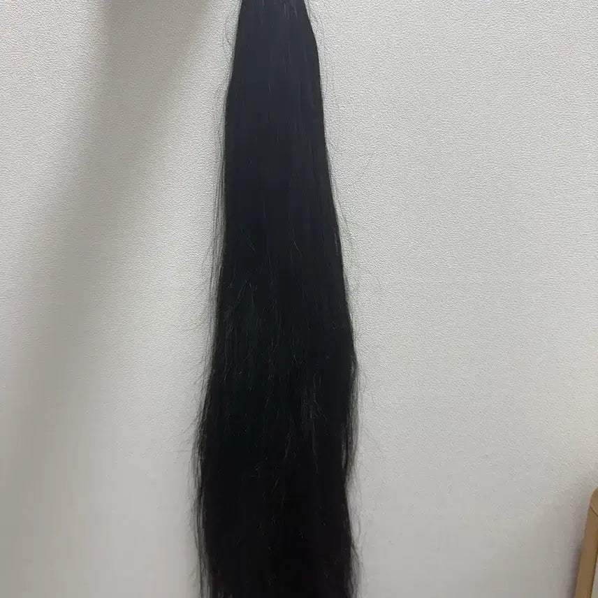 [BUNJANG] 24-inch U-Tip Remy Human Hair Extensions - Black / 붙임머리 24인치 유팁 한팩 반 살짝 넘음