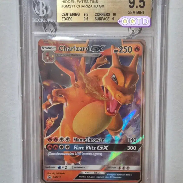 [BUNJANG] Pokemon TCG Charizard GX Promo Hidden Fates BGS 9.5 (2019 North America) / 등급카드 BGS9.5 포켓몬카드 북미판 2019 리자몽GX 프로모