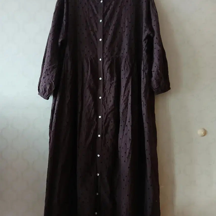 [BUNJANG] Samansa Mos2 Punching Cotton Midi Dress / Samansa Mos2 펀칭면 원피스