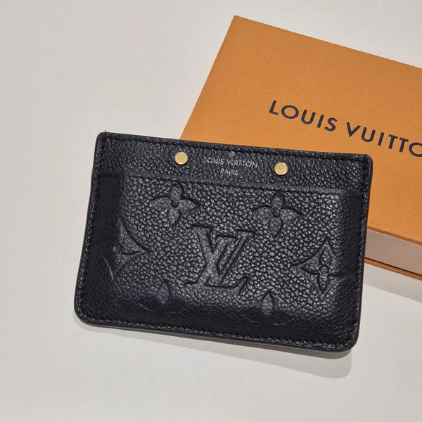 [BUNJANG] Louis Vuitton Empreinte Card Holder Wallet Black / 루이비통 앙프렝뜨 카드 홀더 지갑 블랙