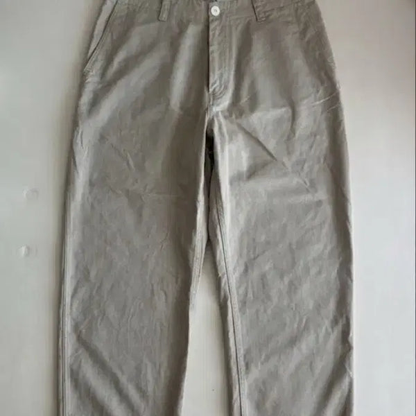[BUNJANG] Espionage Wide Officer Pants Beige L / 에스피오나지 와이드 오피서팬츠 L