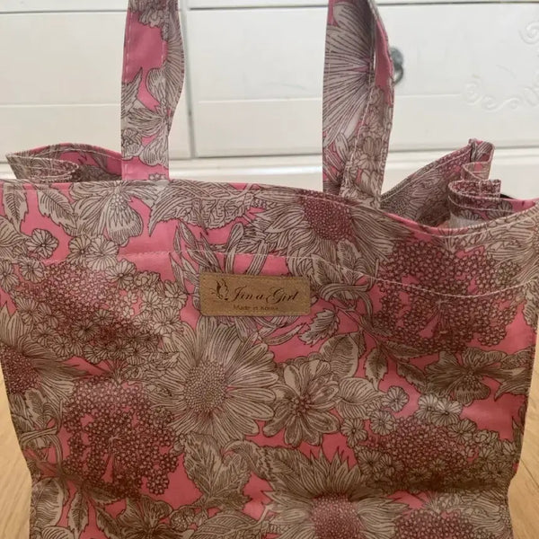 [BUNJANG] Flower Pattern Beach Bag / 플라워 패턴 비치용 가방