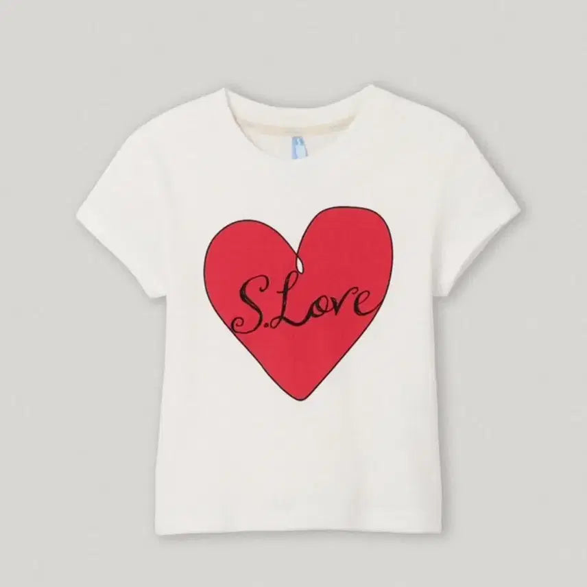 [BUNJANG] Smooth Mood S.Love Tee Ivory / (최종가) 스무드무드 s.love tee 아이보리