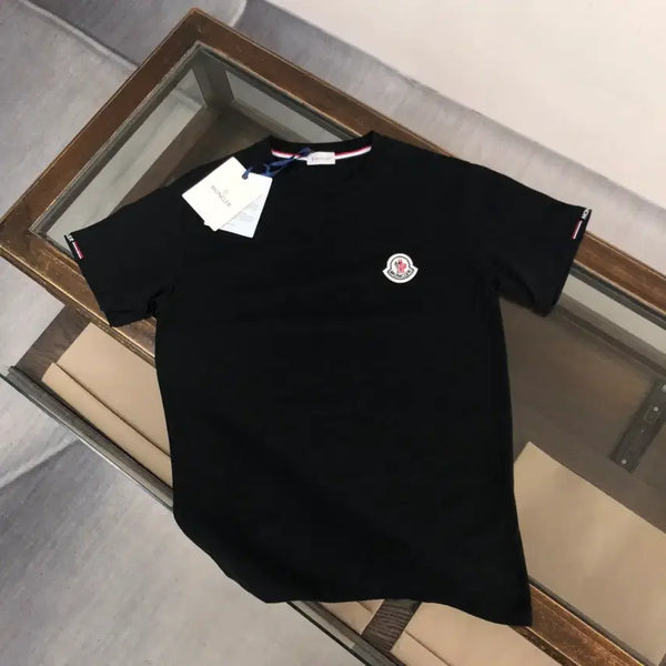 [BUNJANG] Moncler Matt Black Gradient Big Logo T-Shirt / 몽클레어 매트 스프레이 그라디언트 빅 로고 반팔 티셔츠