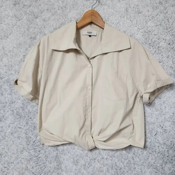 [BUNJANG] Atelier Nine Women's Cropped Shirt / 621B [F] 아뜰리에나인 여성 크롭 셔츠