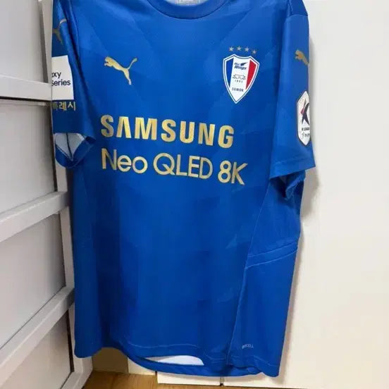 [BUNJANG] Suwon Samsung Bluewings 2022 Ahn Byung-jun Signed Jersey (Size L) / 수원삼성 22년도 안병준 싸인 유니폼 판매합니다