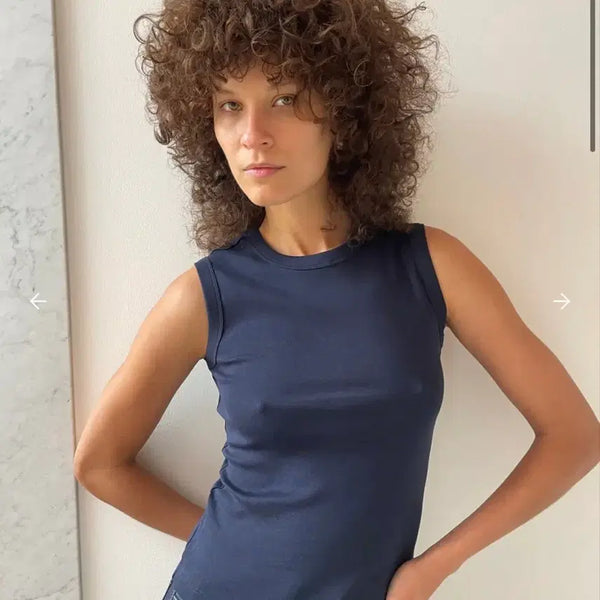 [BUNJANG] Flore Flore Esme Tank Navy / flore flore esme tank
