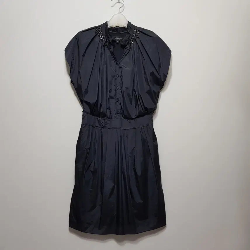 [BUNJANG] Obzee Navy Nylon Spring/Summer Dress S (55) / 오브제/춘하원피스/네이비/소재나일론/S(55)/파라오쇼핑