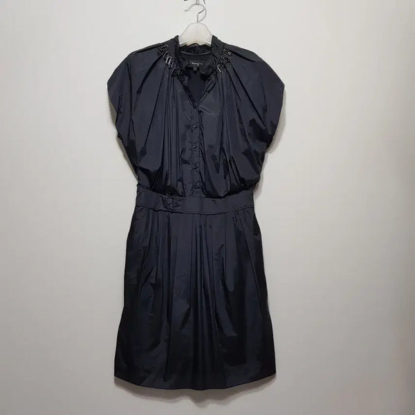 [BUNJANG] Obzee Navy Nylon Spring/Summer Dress S (55) / 오브제/춘하원피스/네이비/소재나일론/S(55)/파라오쇼핑