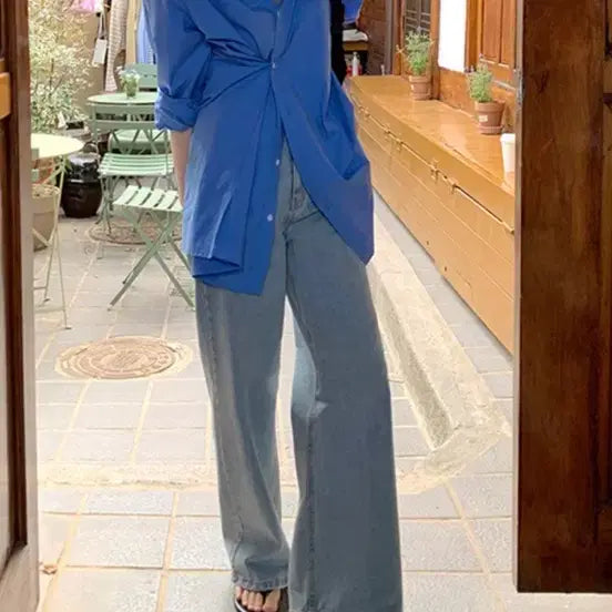 [BUNJANG] From Beginning Wide Denim Pants Size 28 / 프롬비기닝 와이드데님/28사이즈