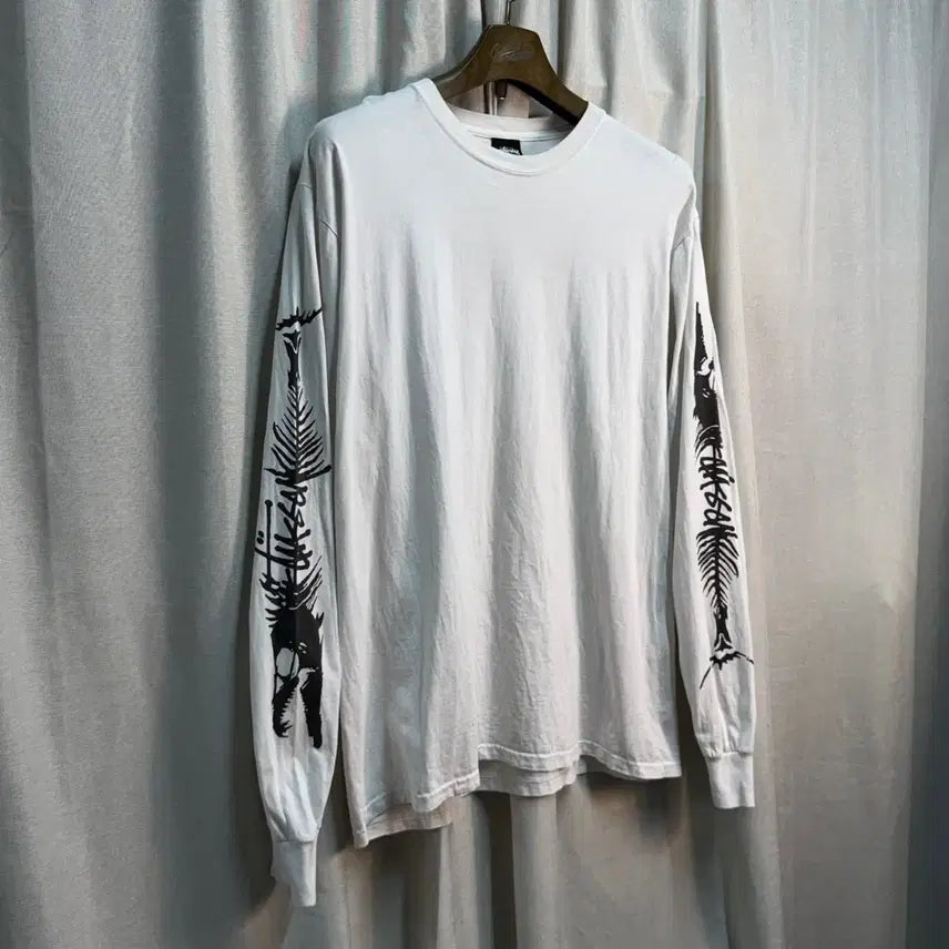 [BUNJANG] Stussy Barracuda Pigment Dyed Long Sleeve T-Shirt / 스투시(Stussy) 바라쿠다 피그먼트 다이드 롱슬리브 긴팔티